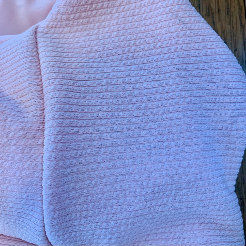 Blush Ribbed Thong Bikini Set - Picture 5 of 6